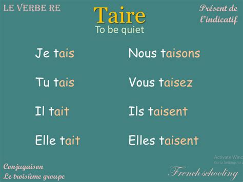 taire conjugation